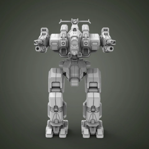 preview of MWO Rifleman 3D Printing Model | Assembly + Action