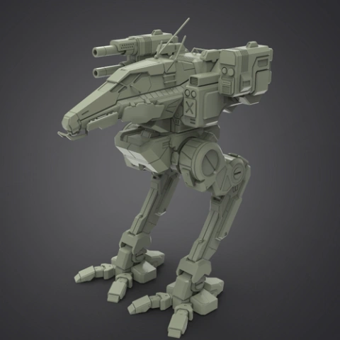 preview of MWO Raven 3D Printing Model | Assembly + Action