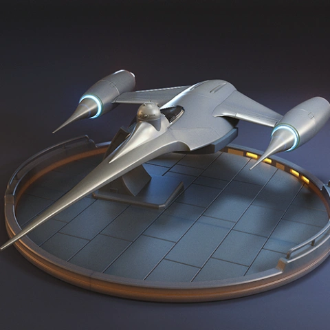 preview of Naboo N-1 Starfighter 3D Printing Model | Assembly