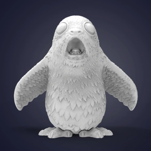 preview of Impressed Porg 3D Printing Figurine | Static