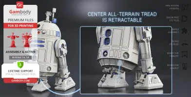 R2-D2 - STL files for 3D Printing | Gambody