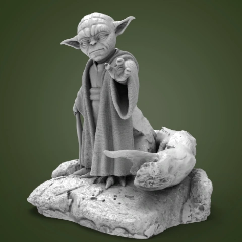 preview of Master Yoda 3D Printing Figurine | Assembly