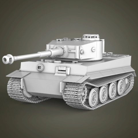 preview of Tiger I Tank 3D Printing Model | Assembly