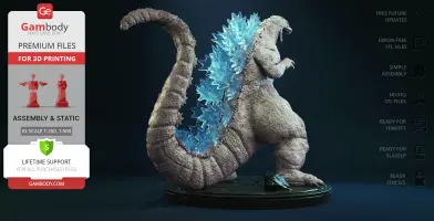 Heisei Godzilla 3D Printer Files | Assembly