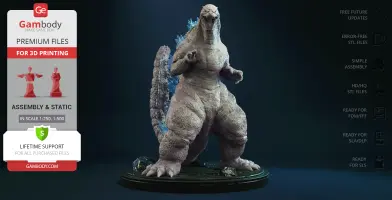 Heisei Godzilla 3D Printer Files | Assembly