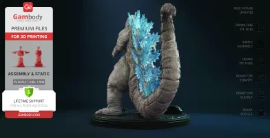 Heisei Godzilla 3D Printer Files | Assembly