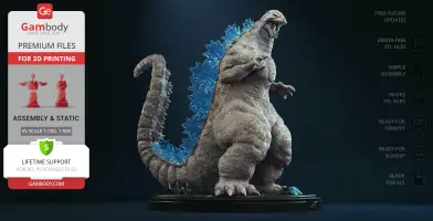 Heisei Godzilla 3D Printer Files | Assembly