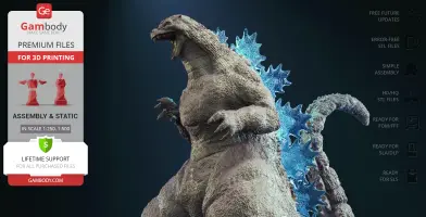 Heisei Godzilla 3D Printer Files | Assembly