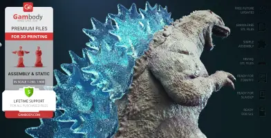 Heisei Godzilla 3D Printer Files | Assembly
