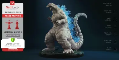 Heisei Godzilla 3D Printer Files | Assembly