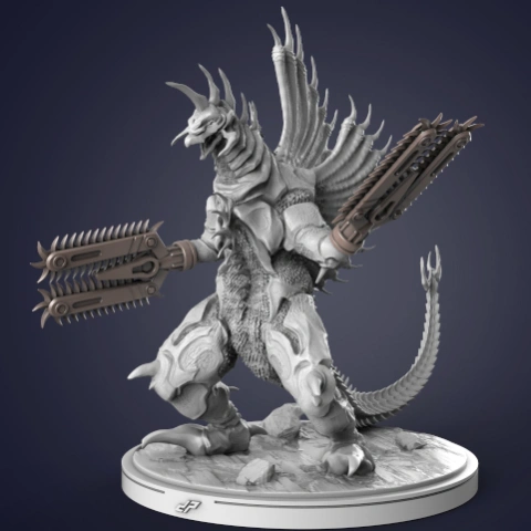 preview of Gigan Millennium Era 3D Printing Figurine | Assembly