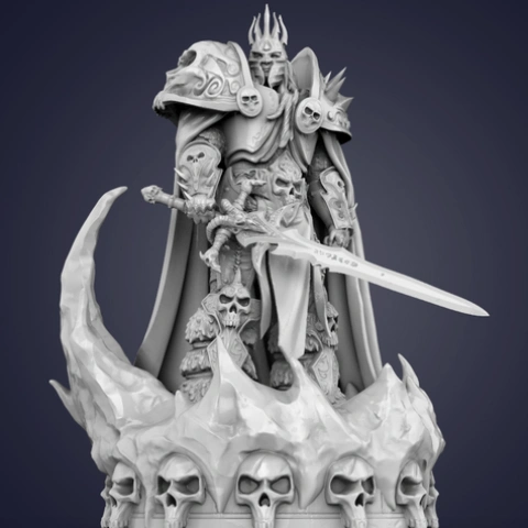 preview of Lich King Lord Of Terror 3D Printing Figurine | Assembly