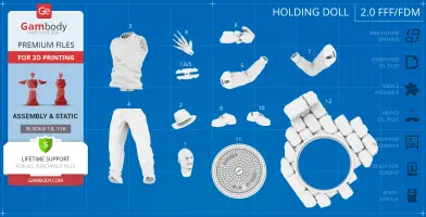 3D model kit parts for Freddy Krueger, including head, torso, hat, glove, and Elm Street base for printing.