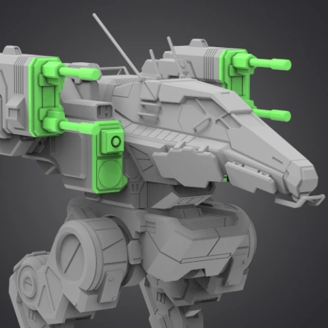 preview of MWO Raven Weapon Kit 3D Printing Files | Assembly