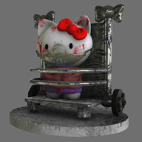 preview of Hello Hannibal Kitty 3D Printing Figurine | Assembly
