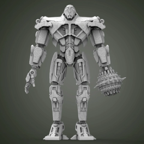 preview of Titan Redeemer 3D Printing Model | Assembly + Action