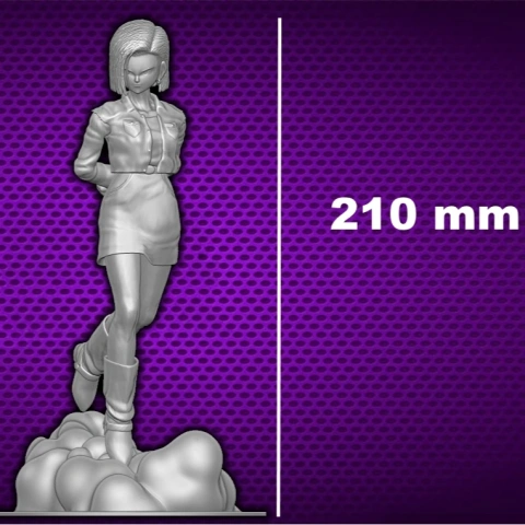preview of Android 18 3D Printing Model