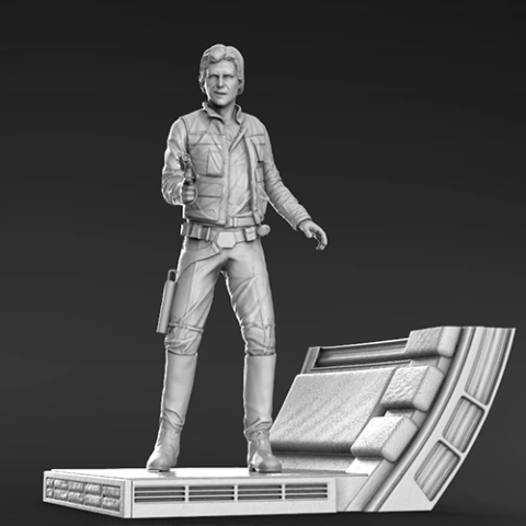 preview of Han Solo 3D Printing Figurine | Assembly