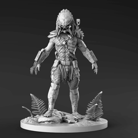 preview of Predator for Diorama 3D Printing Figurine | Assembly