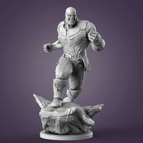 preview of Thanos in Action 3D Printing Figurine | Assembly