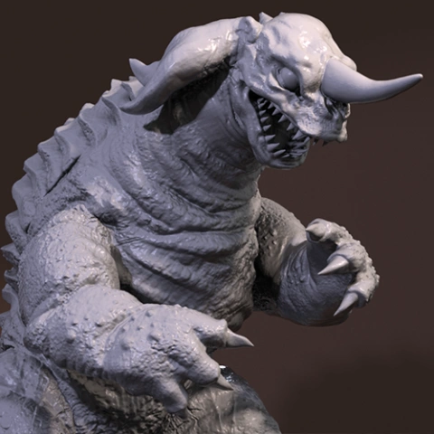 preview of Baragon 3D Printing Figurine | Assembly