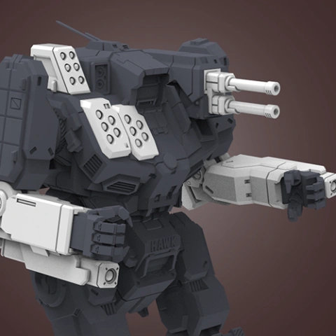 preview of Guns Pack for Shadow Hawk 3D Printing Model | Assembly