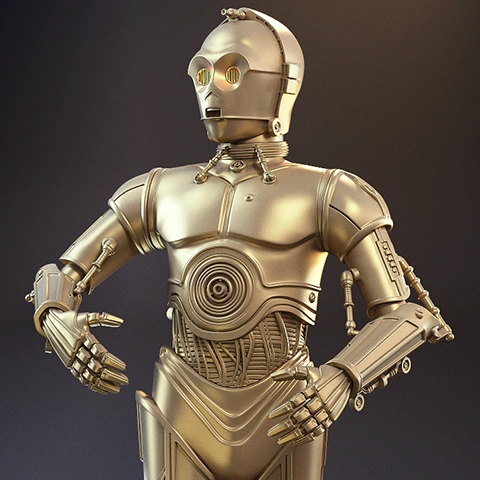 preview of C-3PO 3D Printing Figurine | Assembly