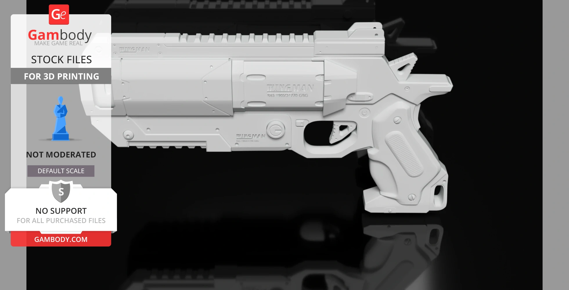 Buy Wingman Handcannon 3D Print Model