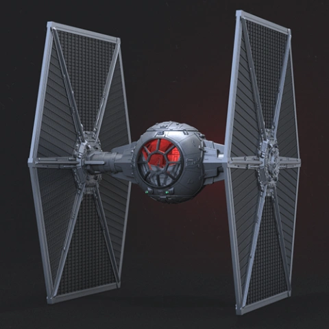 preview of TIE Fighter 3D Printing Model | Assembly