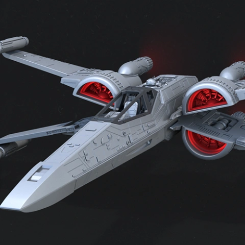preview of T-70 X-Wing 3D Printing Model | Assembly
