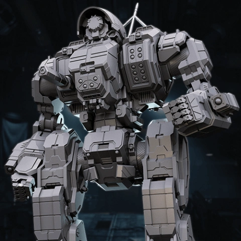 preview of MWO Cyclops 3D Printing Model | Assembly + Action