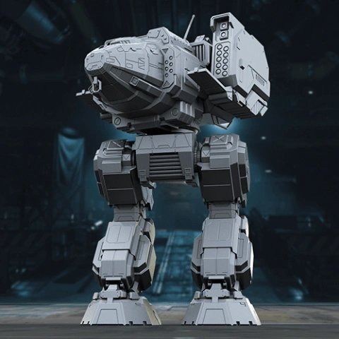 preview of MWO Stalker 3D Printing Model | Assembly + Action