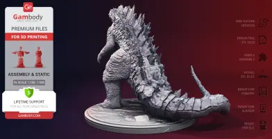 Godzilla 2014 3D Printer Files | Assembly
