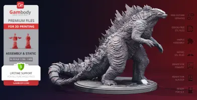 Godzilla 2014 3D Printer Files | Assembly