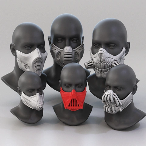 preview of Fun Face Masks for 3D Printing | Assembly