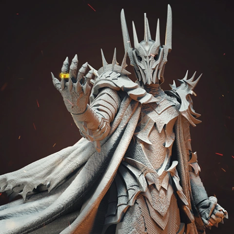 preview of Sauron 3D Printing Figurine | Assembly