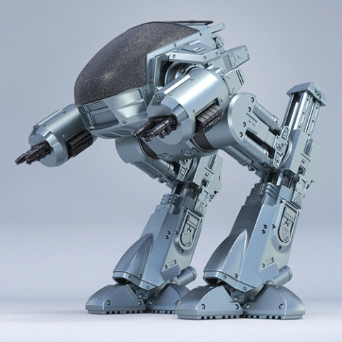 preview of ED-209 (1987) 3D Printing Model | Assembly + Action