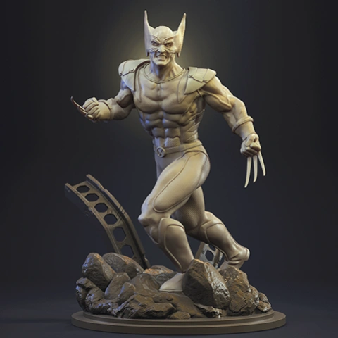 preview of Wolverine X-Men 3D Printing Figurine | Assembly