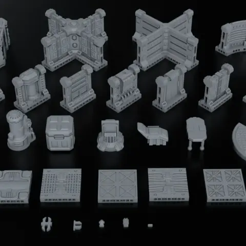 Sci Fi Terrain Pack 01