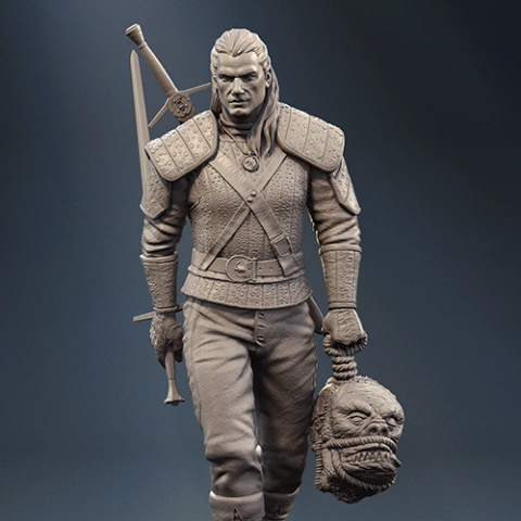 preview of Geralt of Rivia 3D Printing Figurine | Assembly