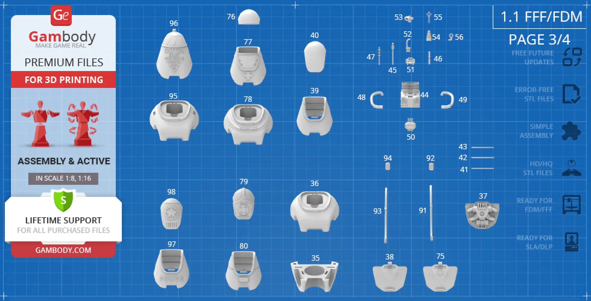Protectron Fallout 3d Model Fallout Protectron - STL files for 3D Printing | Gambody