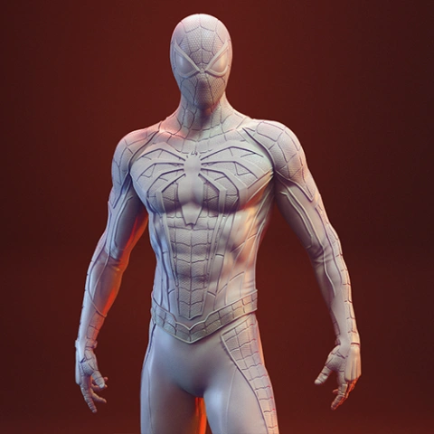 preview of Spider-Man Game Suit 3D Printing Figurine | Assembly