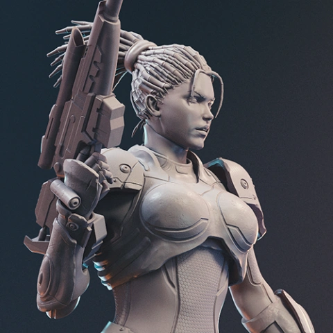 preview of Ghost Kerrigan 3D Printing Figurine | Assembly