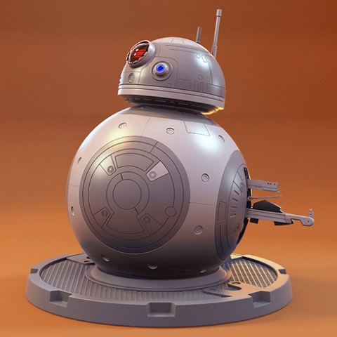 preview of BB-8 3D Printing Model | Assembly + Action