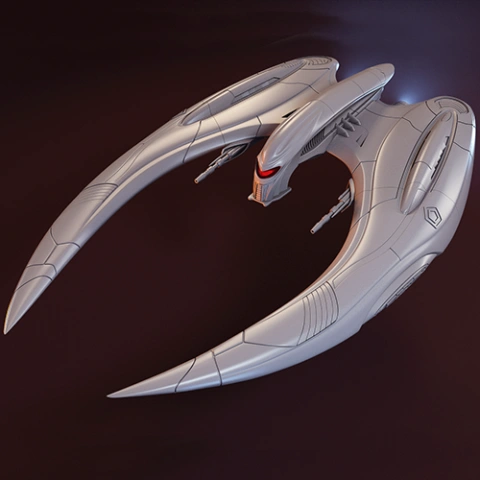 preview of Modern Cylon Raider 3D Printing Model | Assembly
