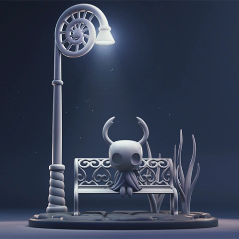 preview of Hollow Knight 3D Printing Figurine in Diorama | Assembly