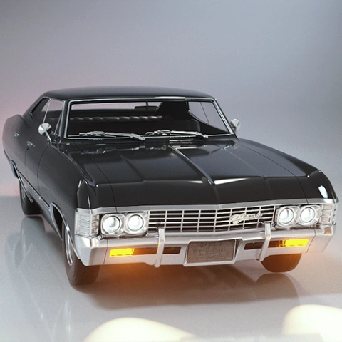 preview of Chevrolet Impala 1967 3D Printing Model | Assembly + Action