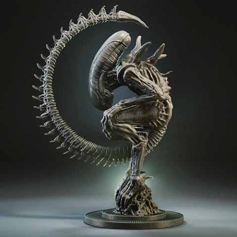 preview of Alien Birth 3D Printing Figurine | Assembly