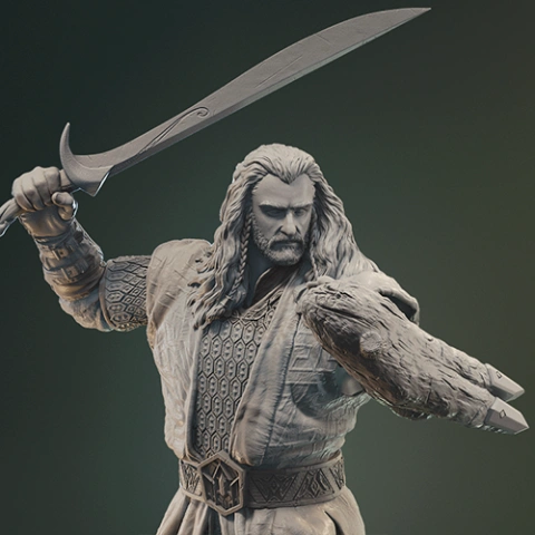 preview of Thorin Oakenshield 3D Printing Figurine | Assembly