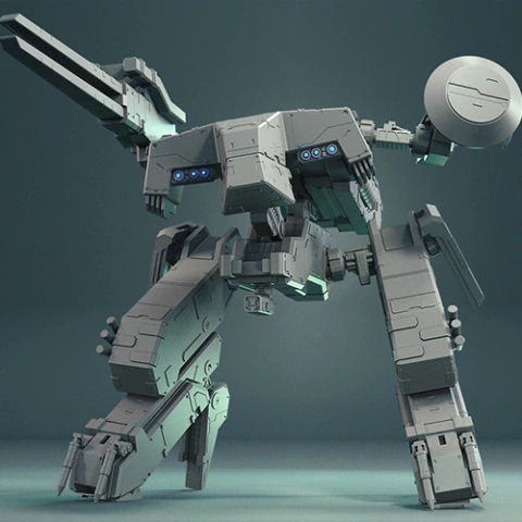 preview of Metal Gear REX 3D Printing Model | Assembly + Action